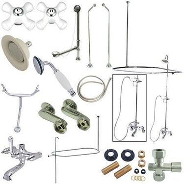 Kingston Brass Vintage Clawfoot Tub Package with 24